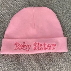 Baby sister newborn hat